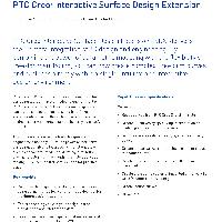PTC® Creo® Interactive Surface Design Extension