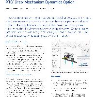 PTC® Creo® Mechanism Dynamics Option